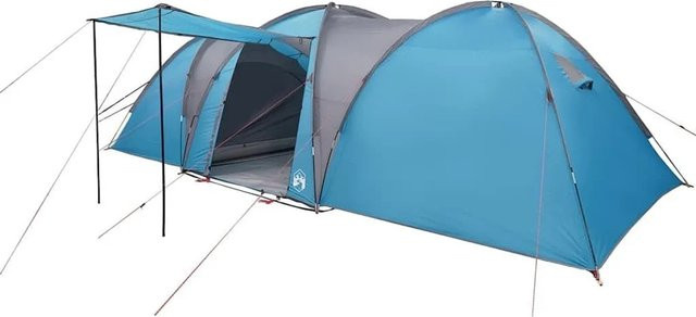 vidaXL Kuppel-Familienzelt für 8 Personen in Blau, wasserdicht - Bild 1