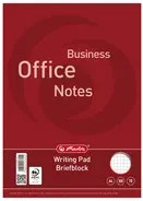 Herlitz Briefblock Business Office Notes DIN A4 mit 4-fach Lochung, weiß und rot, 100 Blatt - Bild 1