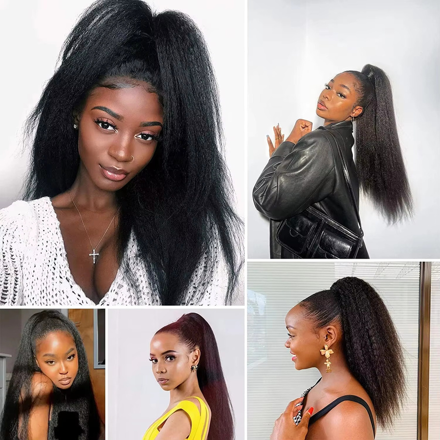 Dula A Hair Pferdeschwanz-Verlängerung Echthaar, Damen, natürliche Farbe - Bild 5