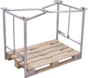 VARIOfit Palettenaufsatz Typ 65K verzinkt silber, B/T/H: 120 x 80 x 120 cm - Bild 1