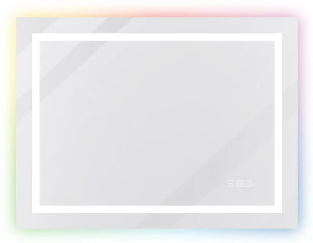 Aica Sanitär Badspiegel mit RGB Hinterbeleuchtung, dimmbar, B/H: 70 x 50 cm - Bild 1