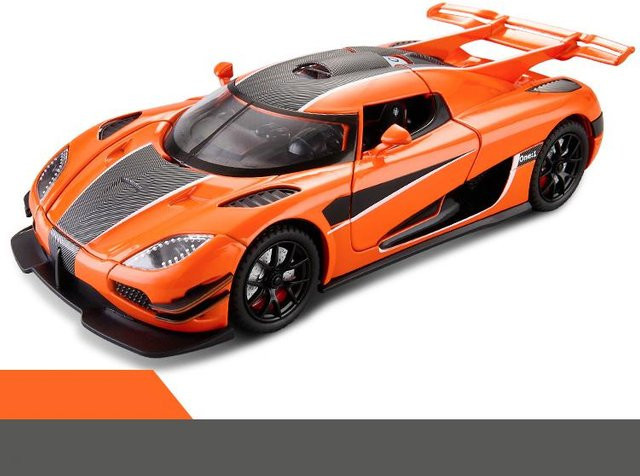 Linyi toy car Hypercar Modellauto, 1:24, Metall, Orange, ab 14 Jahren - Bild 1