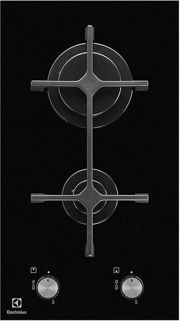 Electrolux Glaskeramik-Gasherd EGC3322NVK Kombinationsherd Schwarz Breite: 30 cm - Bild 1