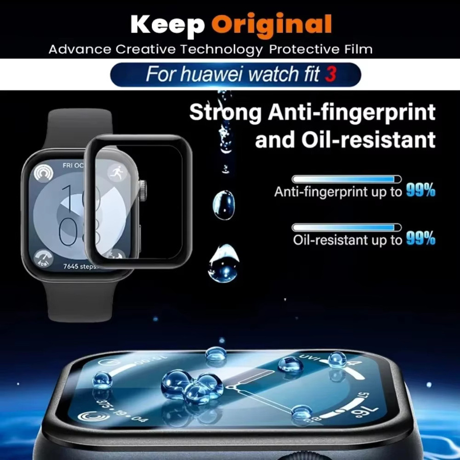XTargo Displayschutzfolie für Huawei Watch Fit 3, Glas, transparent - Bild 4