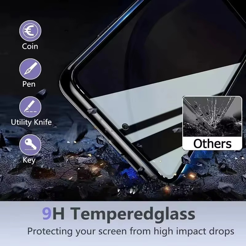 Anti-Spy Panzerglas Sichtschutz-Displayschutzfolie für Samsung Galaxy S25 Ultra A56 A36 S24 FE S23 S21 S22 A17 A07 A55 A26 in Transparent - Bild 4