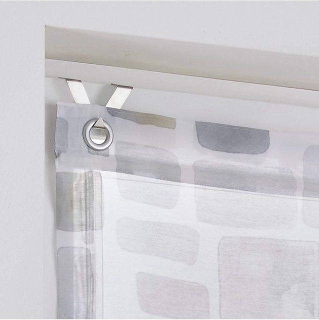 Raffrollo Heine Home in Grau, semi-transparent, 100% Polyester - Bild 1