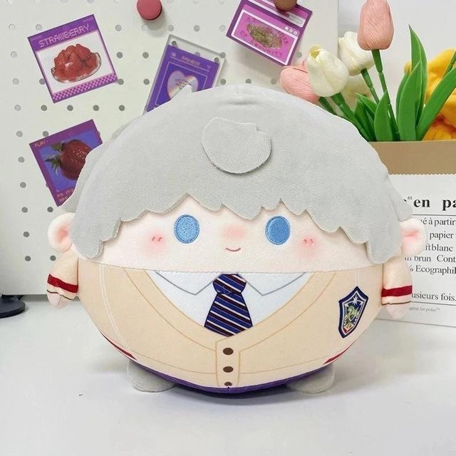 Liebe Und Tiefraum Runde Dango Plüschkissen, Stofftierkissen, 20cm, ab 18 Jahre - Bild 1