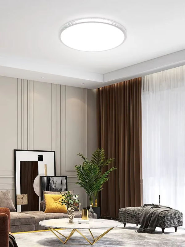 CANMEIJIA LED Deckenlampe mit Kristall-Rahmen und Fernbedienung, modernes LED-Panel in Weiß für Wohnzimmer, Schlafzimmer und Küche - Bild 7