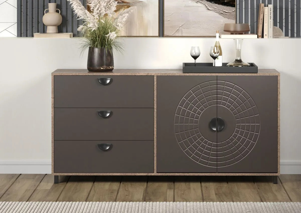 Sideboard Oriana TOP.FURN in Bronze und Rost, modernes Design mit Soft-Close-Schubladen, Breite: 176 cm - Bild 2