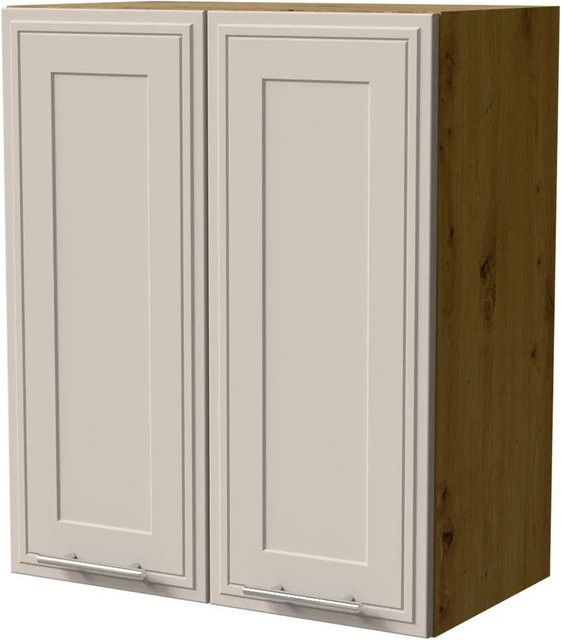 Feldmann-Wohnen Hängeschrank Salo W3/60 in Eiche Artisan und Kaschmir Matt mit Kassettenfronten, B/T/H: 60 x 32,5 x 72 cm - Bild 1