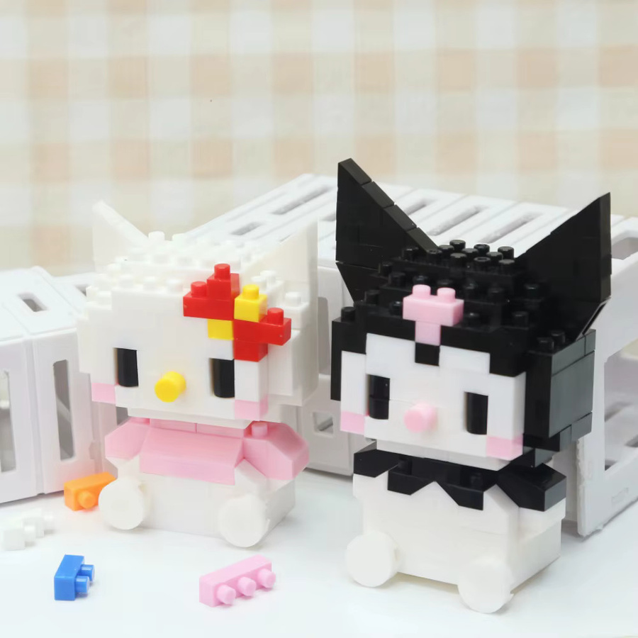 Sanrio Bausteine Hello Kitty Cinnamoroll My Melody Kuromi Pochacco, Puzzle-Spielzeug - Bild 3