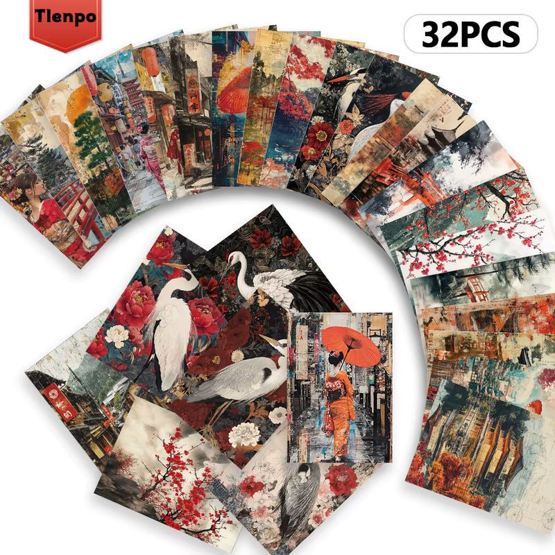 32 Stück Retro-Postkarten im japanischen Vintage-Stil, mehrfarbig, rechteckig - Bild 6