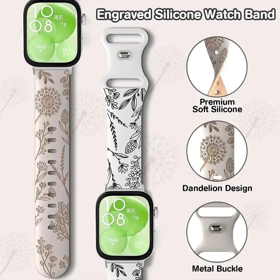 OAKCHARM Uhrenarmband Silikon, Zweifarbig, Damen - Bild 2