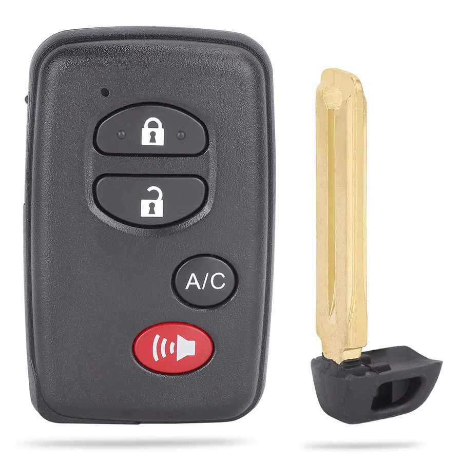 KEYECU Smart-Fernbedienungsschlüssel für Toyota Prius 2010 bis 2015, 314,3 MHz, 4 Tasten, Schwarz - Bild 4