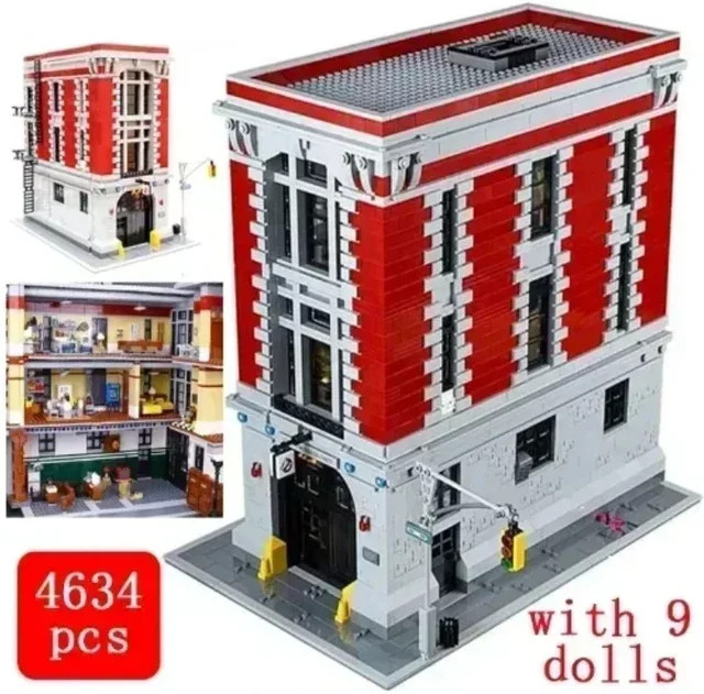 Potdemiel Ghostbusters City Street View Ghostbusters Feuerwehrhauptquartier, Bausteine Set, 4634 Teile - Bild 1