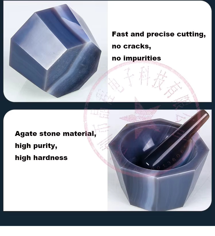 Schleifbehälter für Achat-Mörser in Blau mit Durchmessern 60mm, 80mm und 90mm - Bild 2
