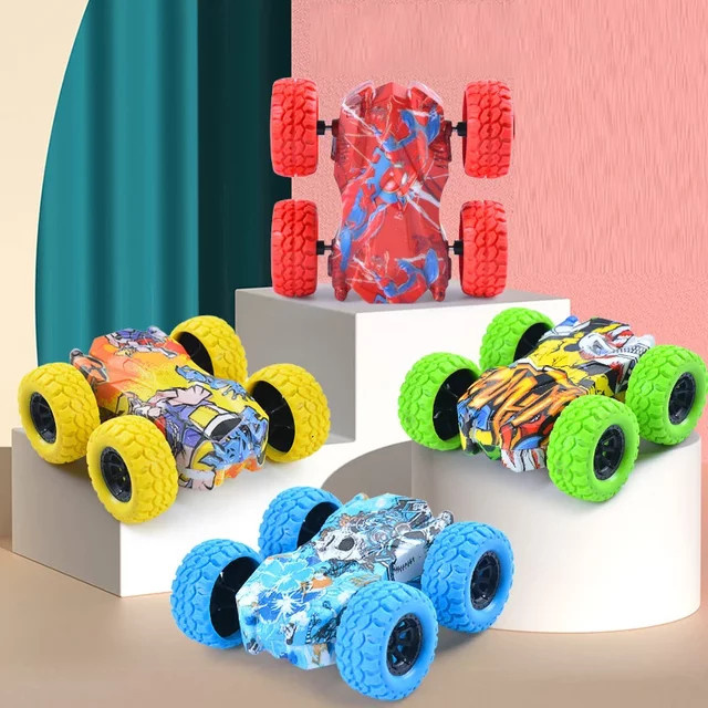 hairun Kreatives zurückziehbares Auto, doppelseitiges Fahrzeug, Kinderspielzeugauto - Bild 1