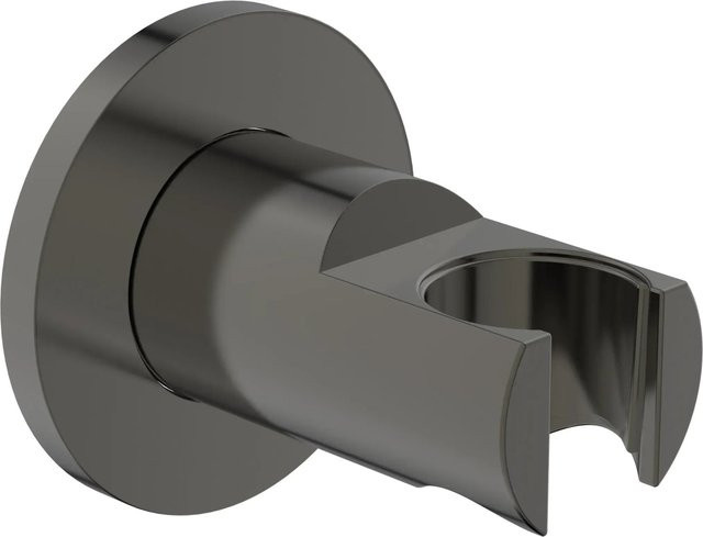 Ideal Standard Brausehalter Idealrain Atelier rund Magnetic Grey matt wandmontiert - Bild 1