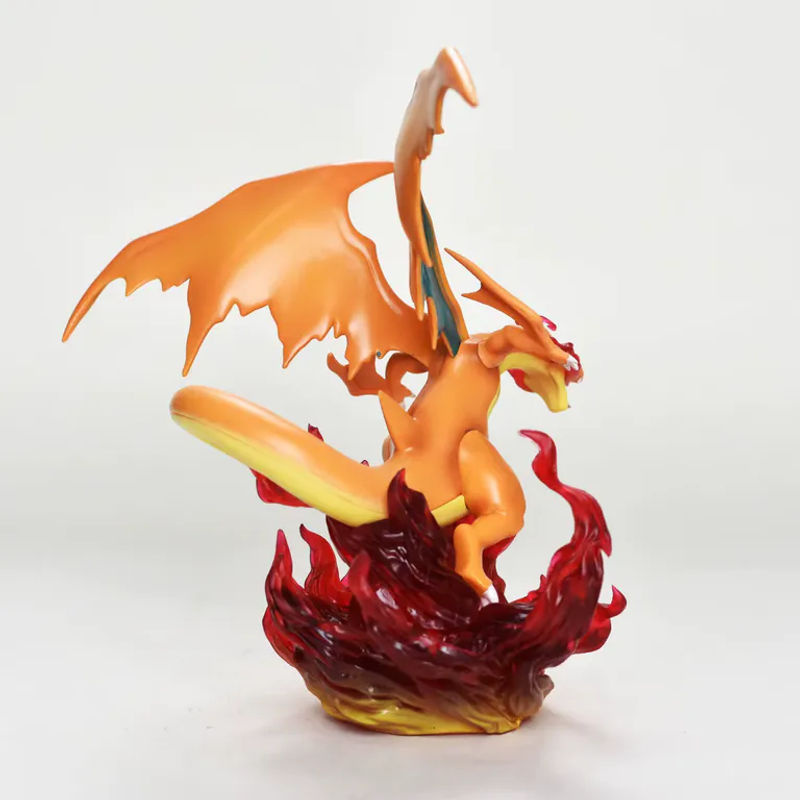 Pokémon Mega Glurak Actionfigur aus Kunststoff, mehrfarbige Anime Figur als Sammlerstück und Desktop-Ornament - Bild 4