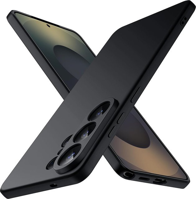 Stoßfeste Silikon-TPU-Handyhülle in Schwarz für Samsung Galaxy S26 Ultra, S25, S24, S23, S22, S21 und FE Modelle - Bild 1