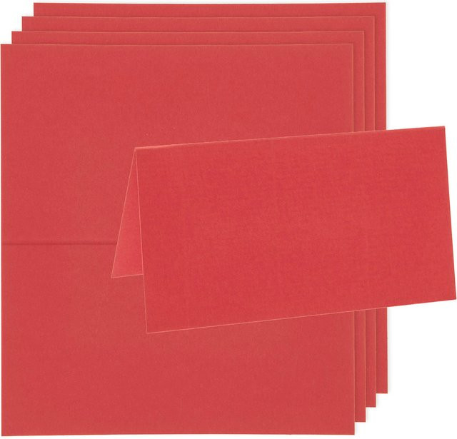 Rico Design Paper Poetry Luxury Tischkarten in Rot - Bild 1
