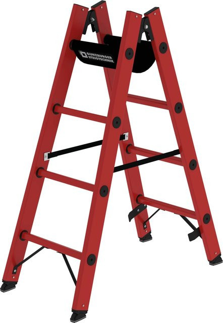 PROREGAL Sprossen-Stehleiter aus GFK mit 2 x 4 Sprossen - Bild 1