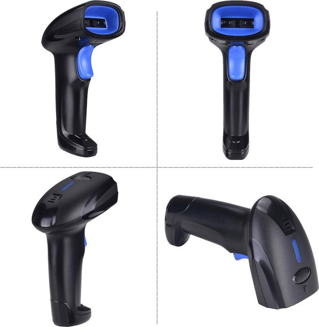Painter 2 in 1 Barcodescanner Schwarz: 2.4G Drahtloser Handheld Scanner und USB Kabelgebundener 1D Barcode Leser - Bild 1
