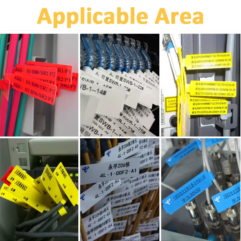 MrLabel Selbstklebende Kabel-Etiketten für M110 M200 M220 MAKER F-Typ in Weiß - Bild 1