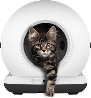 Zedar Selbstreinigende Katzentoilette K1200 XXL in Weiß mit App-Steuerung inklusive Katzenklo-Matte und 3 Rollen Müllbeutel - Bild 1