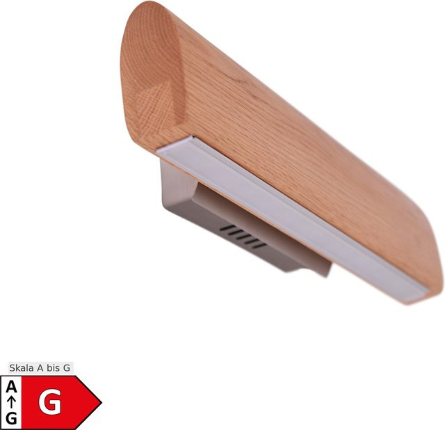 Näve LED Wandleuchte Rondo in Braun aus Eiche, B/H/L: 7 x 150 x 35 cm - Bild 1