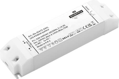 Dehner Elektronik SEA 75-24VL LED-Treiber Konstantspannung 75W 3.12A 24 V/DC mit Überlastschutz und Überspannungsschutz in Weiß - Bild 1