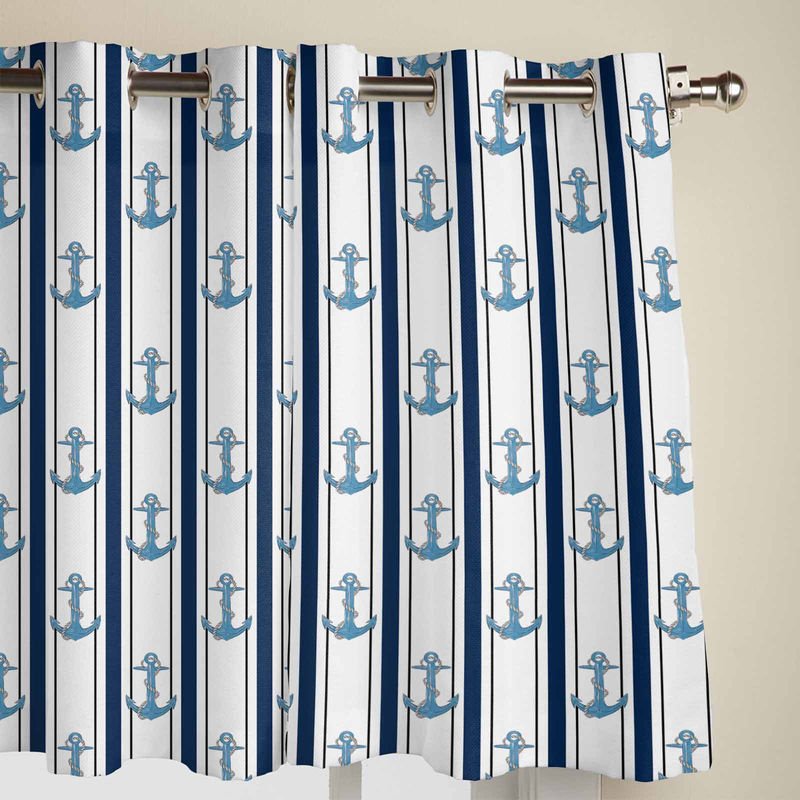 Super Six Semi-transparente Vorhänge aus Polyester für Wohnzimmer und Schlafzimmer, Breite: 135 cm, Höhe: 60 cm - Bild 3