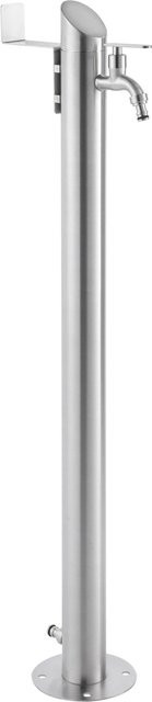 GardWell Wasserzapfstelle Comfort Style in Edelstahl Gebürstet Silver mit modernem Design - Bild 1