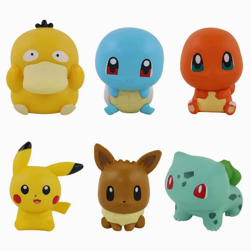 TAKARA TOMY Pokémon Pikachu Figuren, Wasserspielzeug, 6-teiliges Set - Bild 2