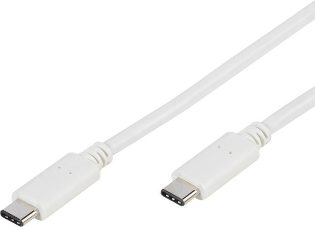 SBS USB 3.1 Typ C Anschlusskabel in Weiß, 1 m - Bild 1