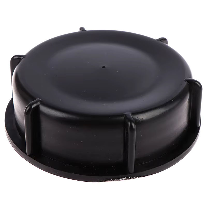 Schwarzer Kunststoff Ventildeckel 100mm Kappe für IBC Tank als auslaufsichere Abdeckung - Bild 3