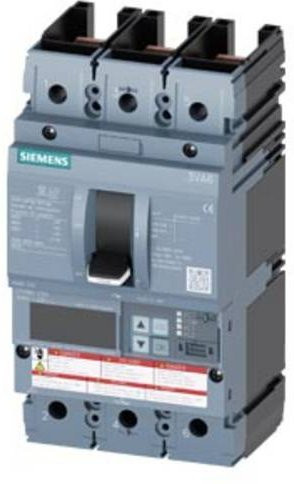 Siemens 3VA6225-8JQ31-0AA0 Leistungsschalter in Grau mit einem Einstellbereich von 100 - 250A und einer maximalen Schaltspannung von 600 V/AC - Bild 1