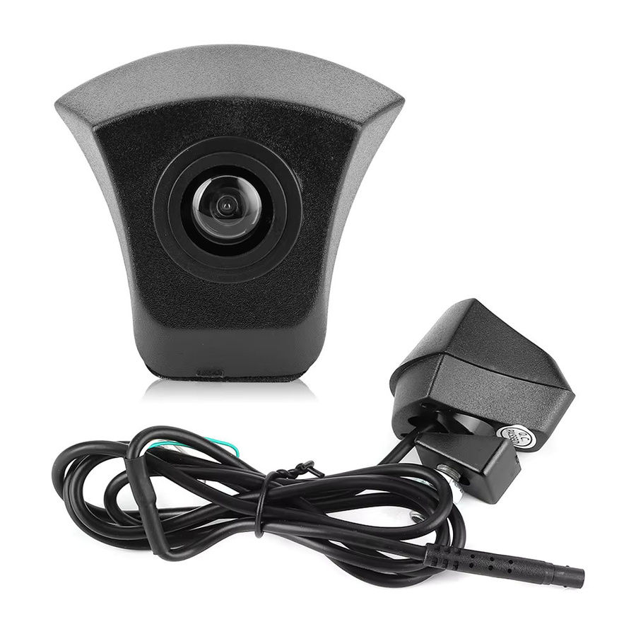 EBTOOLS CCD Frontkamera mit eingebautem Logo, wasserdicht mit Nachtsicht-Monitor, passend für Audi A4 A5 A6 A7 A8 Q3 Q5 Q7, Schwarz - Bild 3