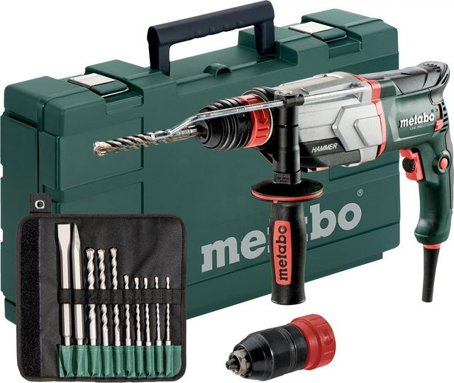 Metabo Multihammer UHE 2660-2 Quick Set mit 10-teiligem SDS-plus-Bohrer- und Meißelsatz und metaBOX 145 L - Bild 1