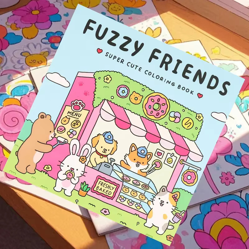 FUZZY HYGGE Malbuch mit einfachen Mustern für Erwachsene in Multicolour - Bild 2