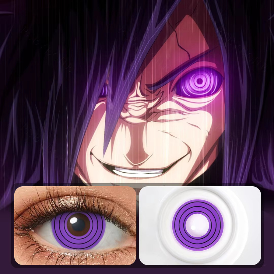 Pseyeche Sharingan Rinnegan Kontaktlinsen, 14 mm, Cosplay - Bild 4