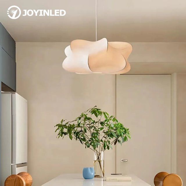JOYINLED Retro Kunstseide Pendelleuchte im modernen Nordic Design für Wohnzimmer und Schlafzimmer - Bild 1