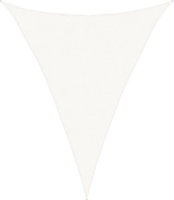 vidaXL Sonnensegel dreieckig aus HDPE in Weiß, B/T/H: 4 x 5 x 5 m - Bild 1