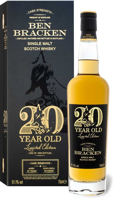 Ben Bracken Peated Single Malt Scotch Whisky Cask Strength 20 Jahre 0,7 l - Bild 1