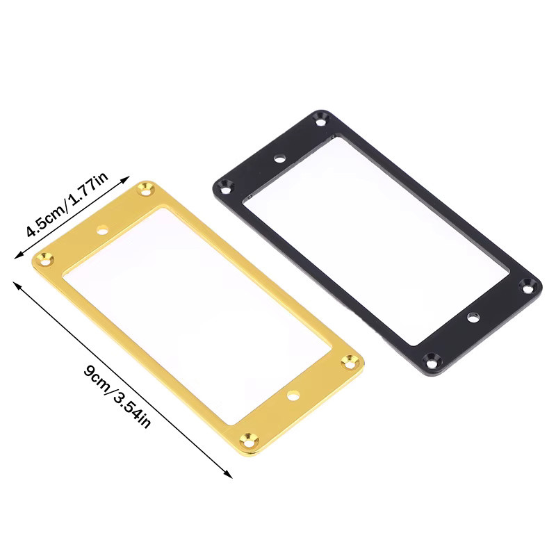 Marbit Humbucker Pickup Montage Ring aus Aluminium Legierung für Gitarre, 2er Set, Gold - Bild 2