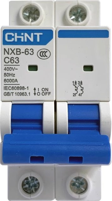 CHINT NXB-63 2P AC MCB Mini-Leistungsschalter C-Kurve 400V - Bild 1