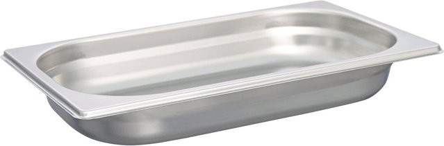Schneider GN 1/4 Gastronormbehälter aus Edelstahl, Silber, Volumen: 1,2 l, Tiefe: 4 cm - Bild 1