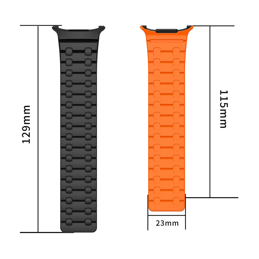 Samsung Uhrenarmband Silikon, orange, Unisex - Bild 2