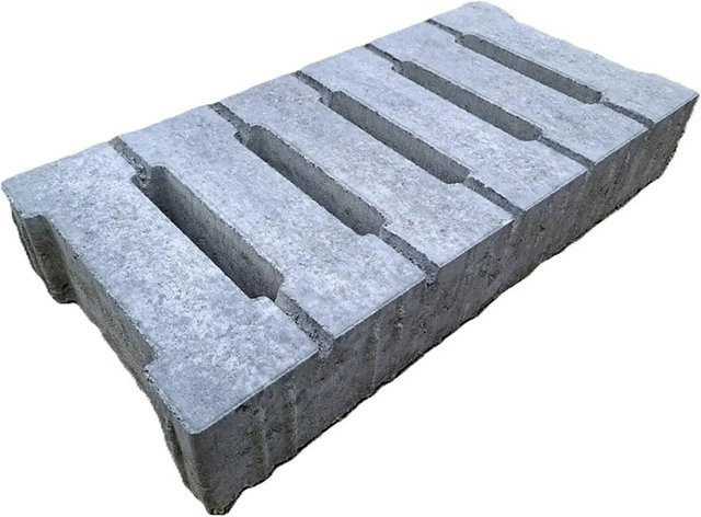 EHL Rasenstein Modern Grau-Anthrazit B/T/H: 49,5 x 24,7 x 8 cm - Bild 1