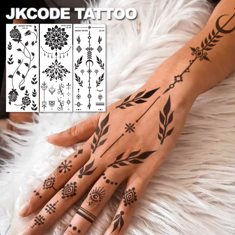 JKCODE TATTOO Henna Tattoo-Aufkleber, Damen - Bild 2